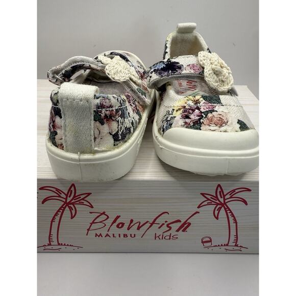 Blowfish Malibu Toddler Girls Floral Slip-on Sneaker - Size 6M New In Box! - Picture 8 of 10